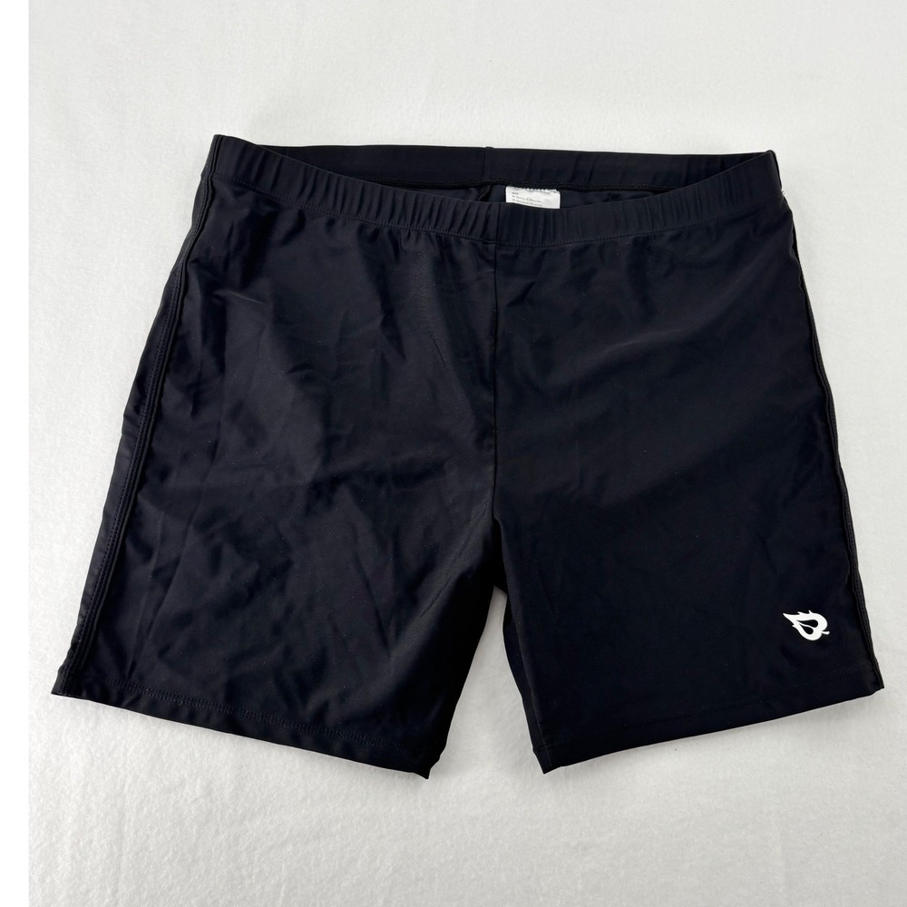 Baleaf Swim Jammer Shorts Mens 2XL Black Athletic Training Swimwear Trunks